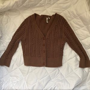 Brown sahalie cardigan